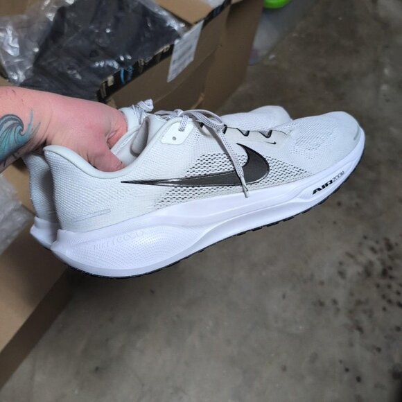 Nike Air Zoom Pegasus 41 TB Men's Size 18 Reflective White Black HF1536-100 New - Picture 9 of 15